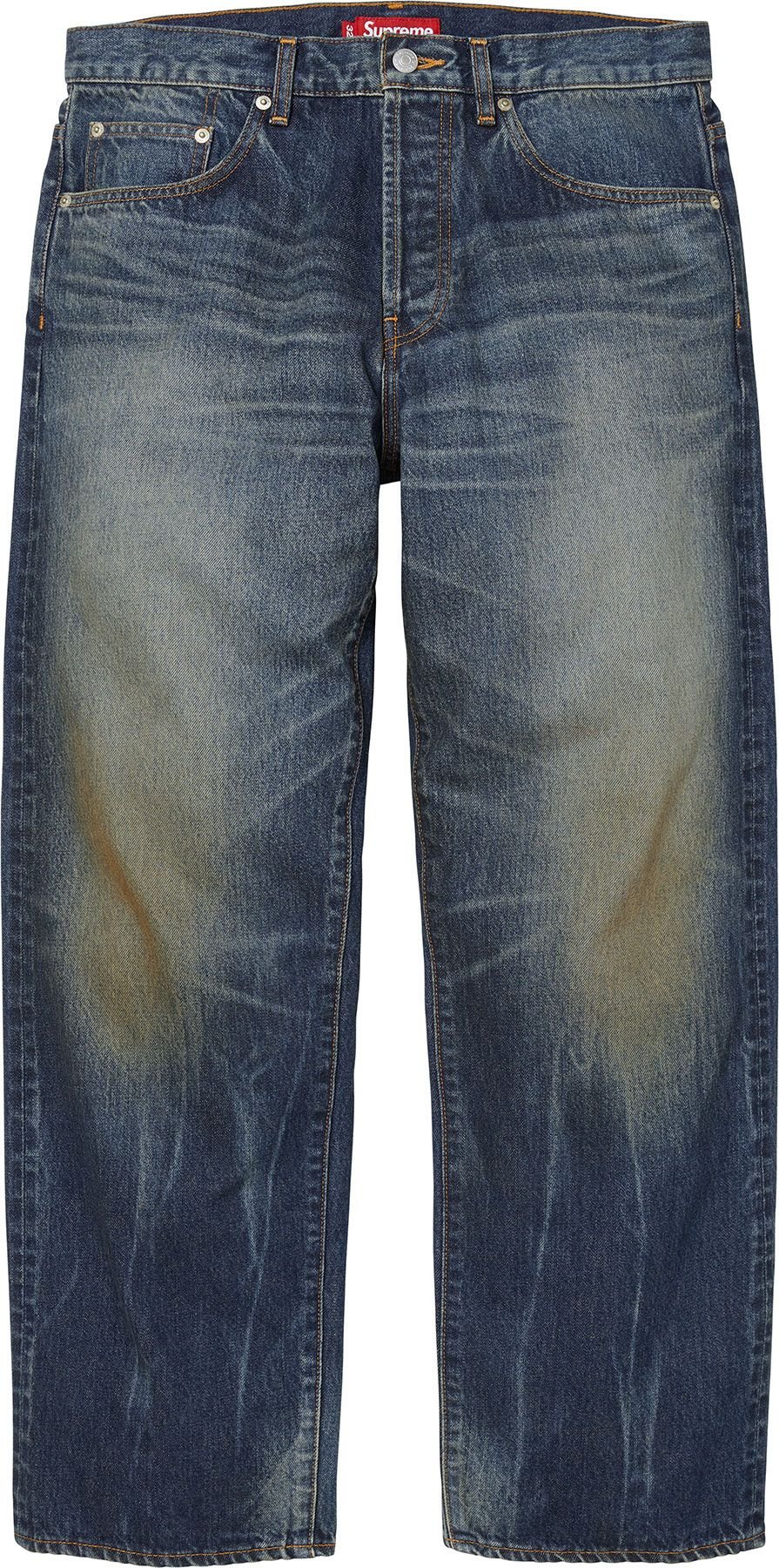 Distressed Loose Fit Selvedge Jean view 3